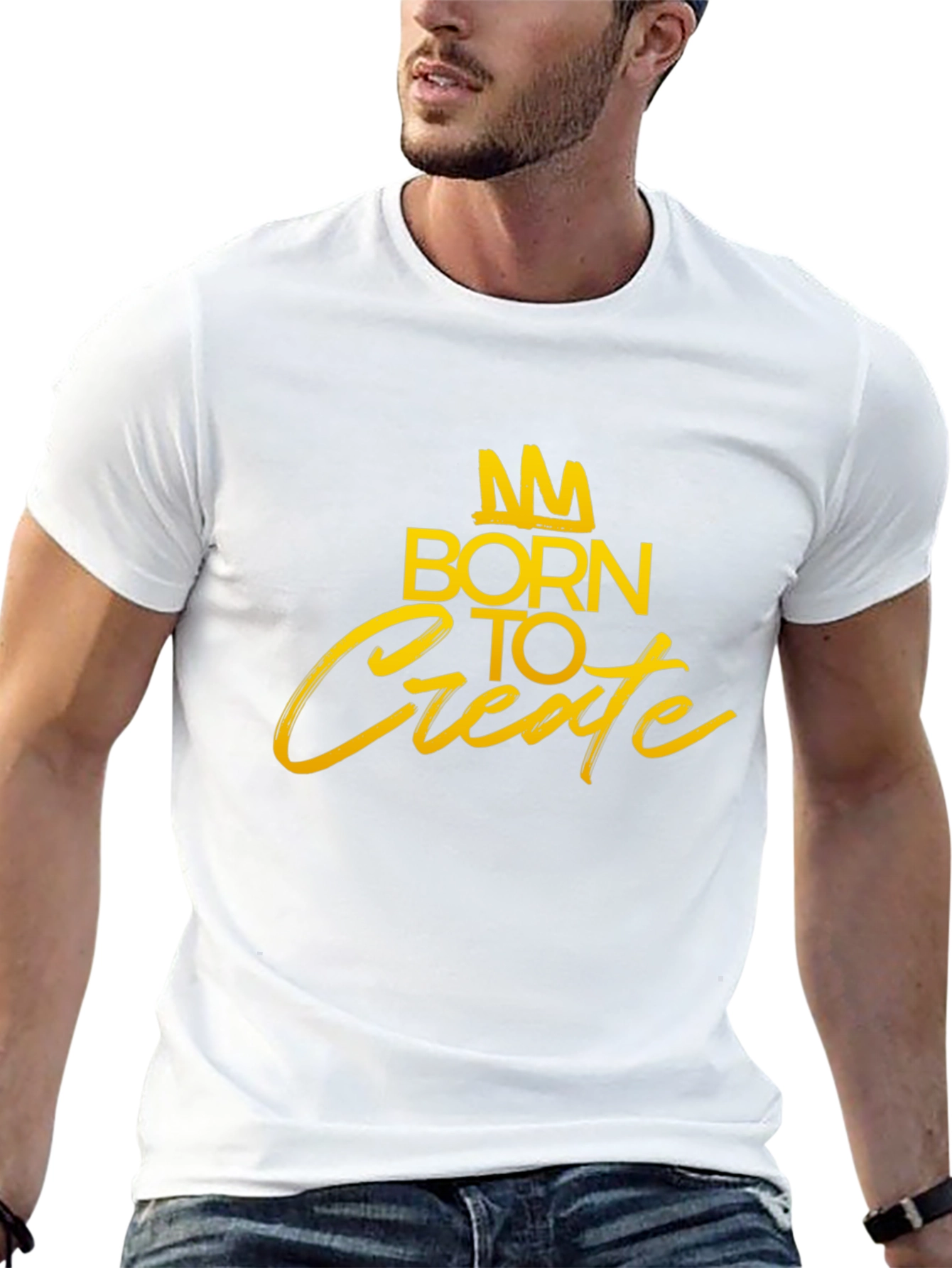 Born to Create - Graphic T-Shirt - Black