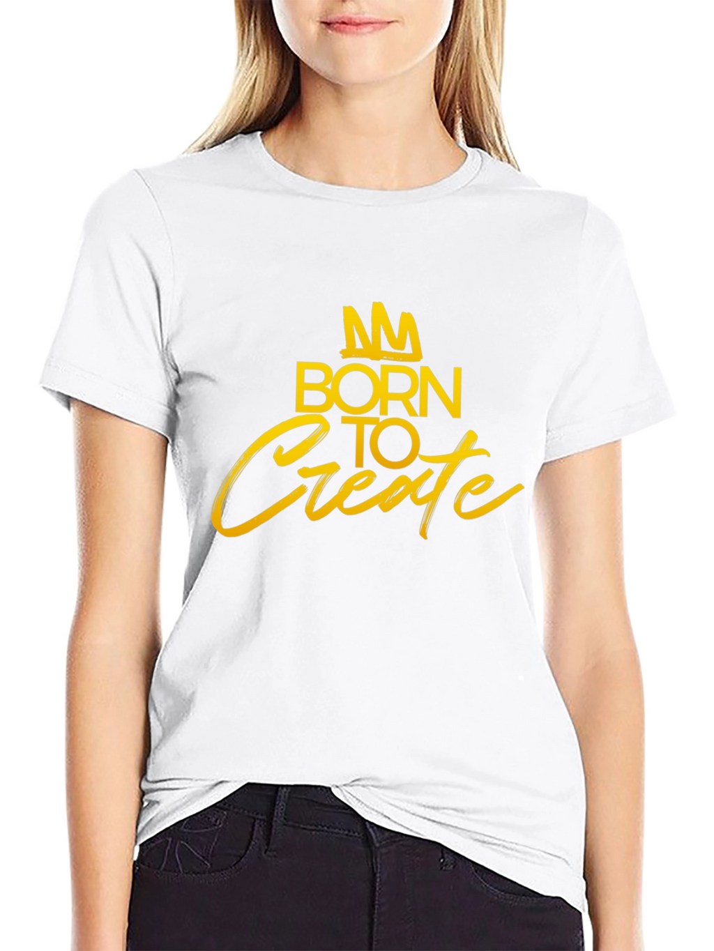 Born to Create - Graphic T-Shirt - Black