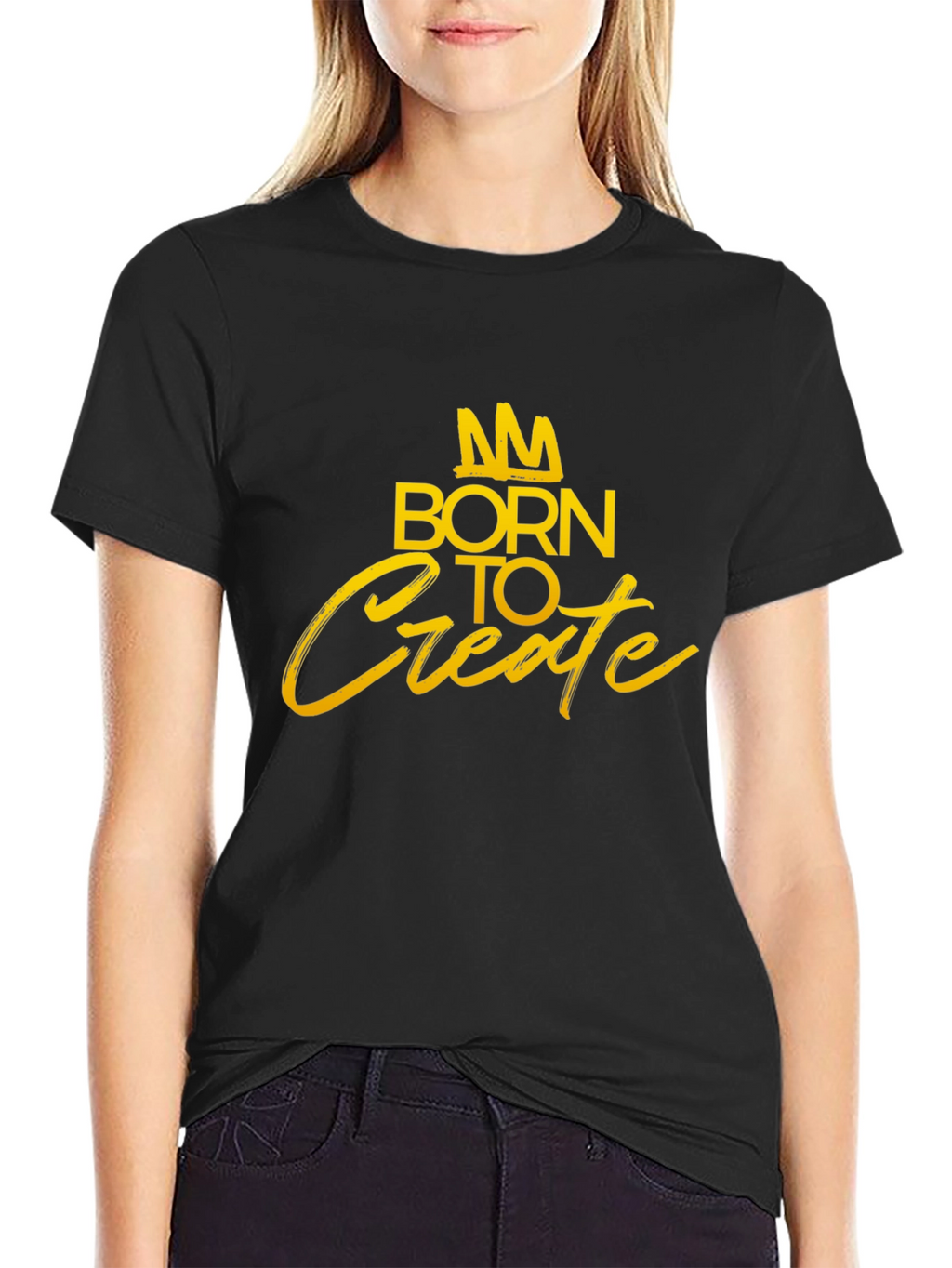 Born to Create - Graphic T-Shirt - Black