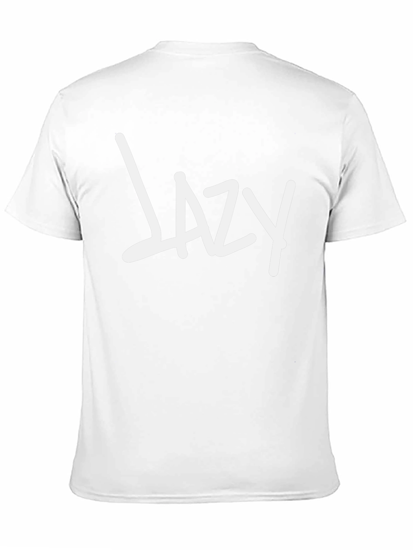 Lazy Graphic Tee - Black Cotton Casual Wear