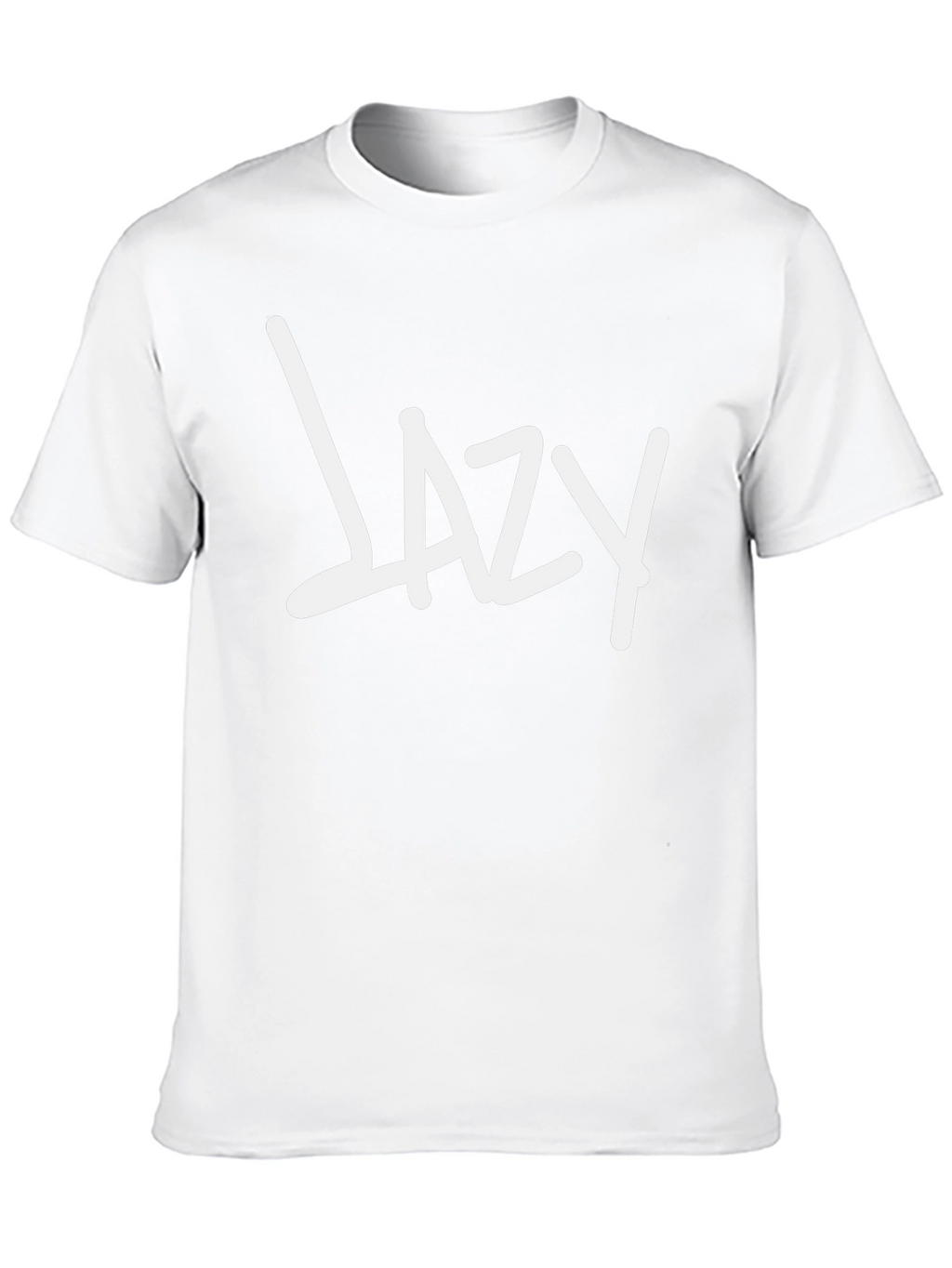 Lazy Graphic Tee - Black Cotton Casual Wear