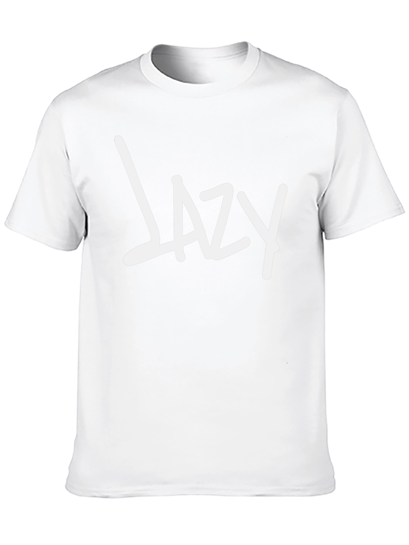 Lazy Graphic Tee - Black Cotton Casual Wear