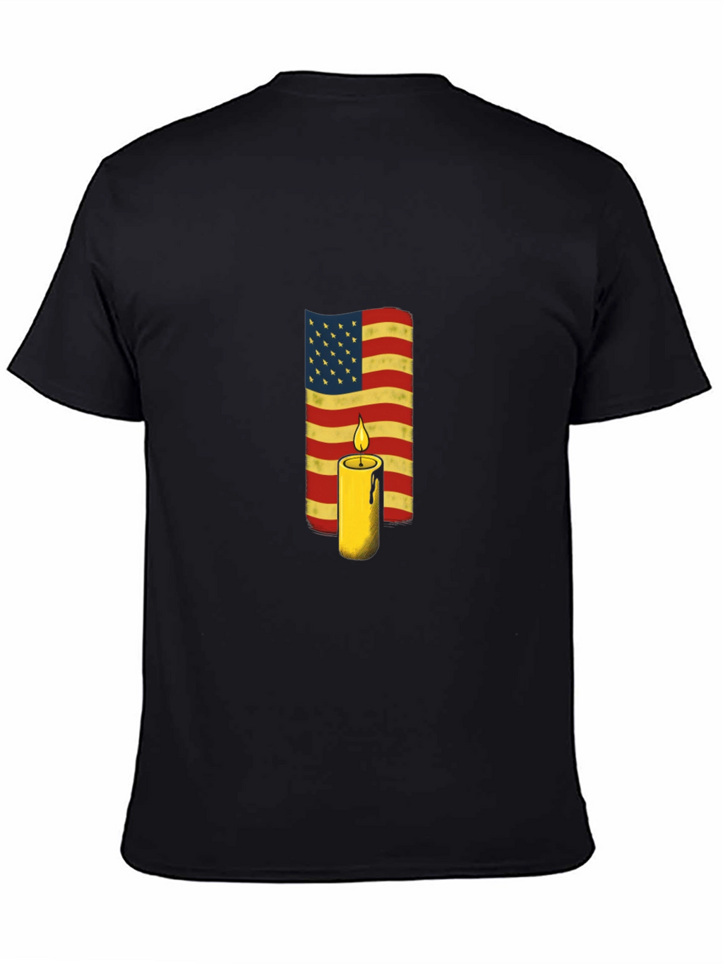 American Flag Candle T-Shirt