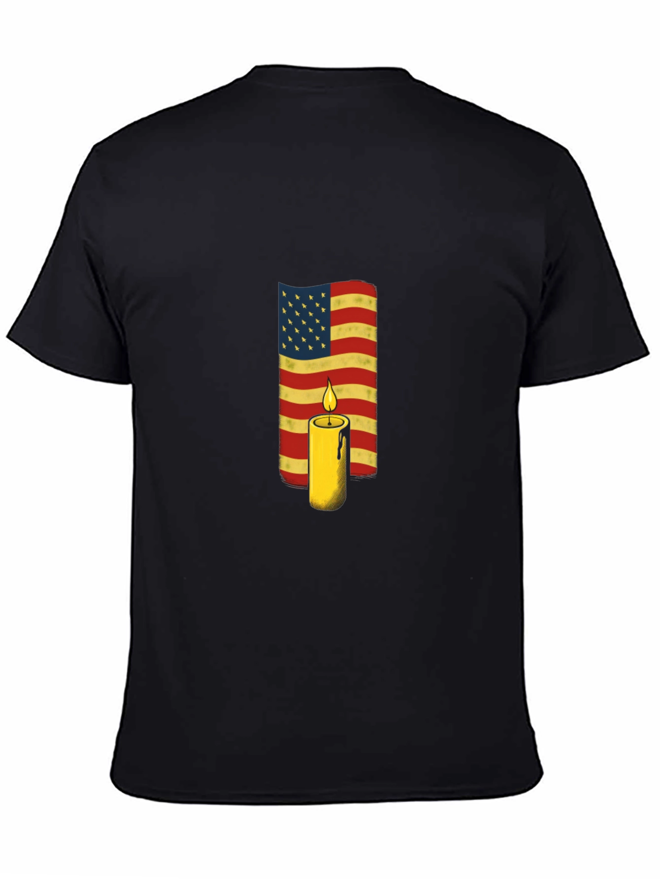 American Flag Candle T-Shirt