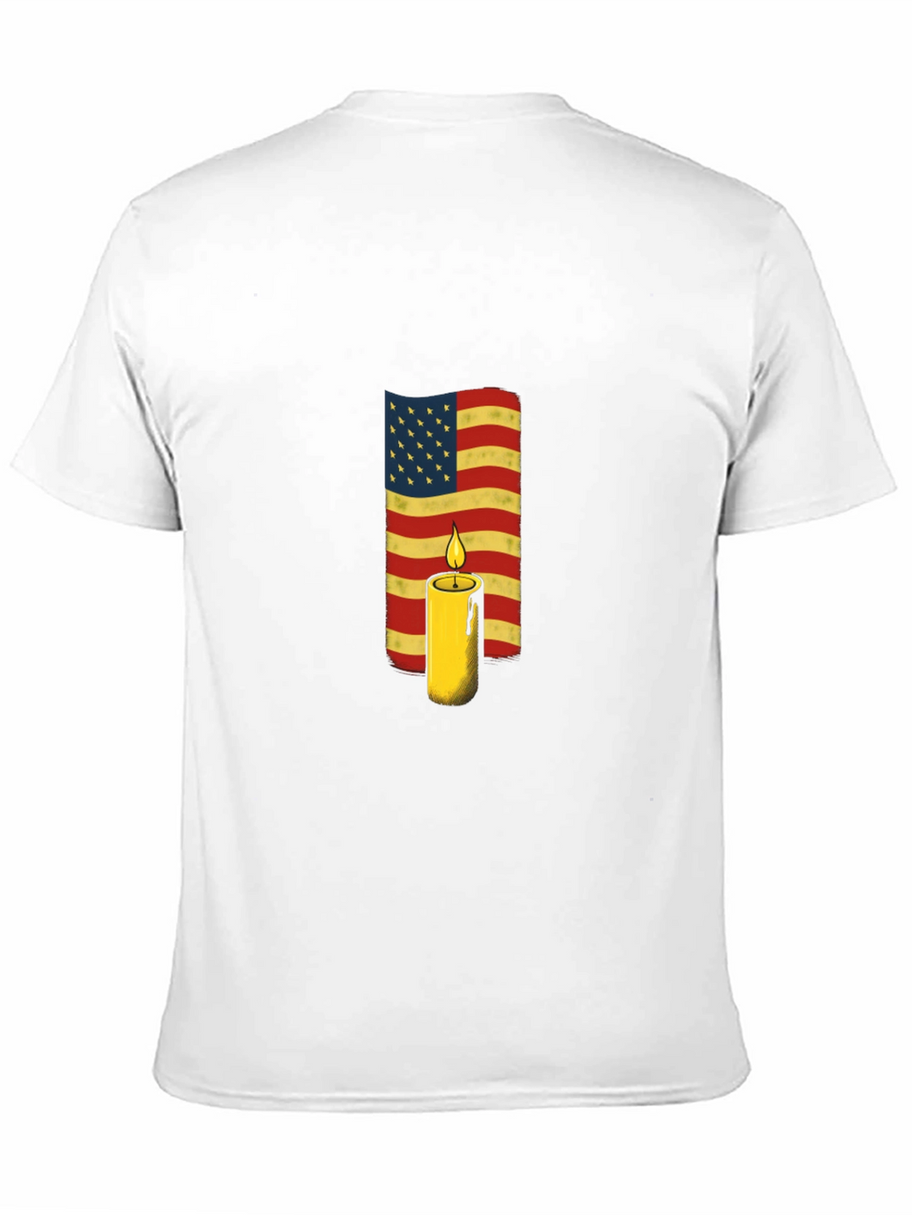 American Flag Candle T-Shirt