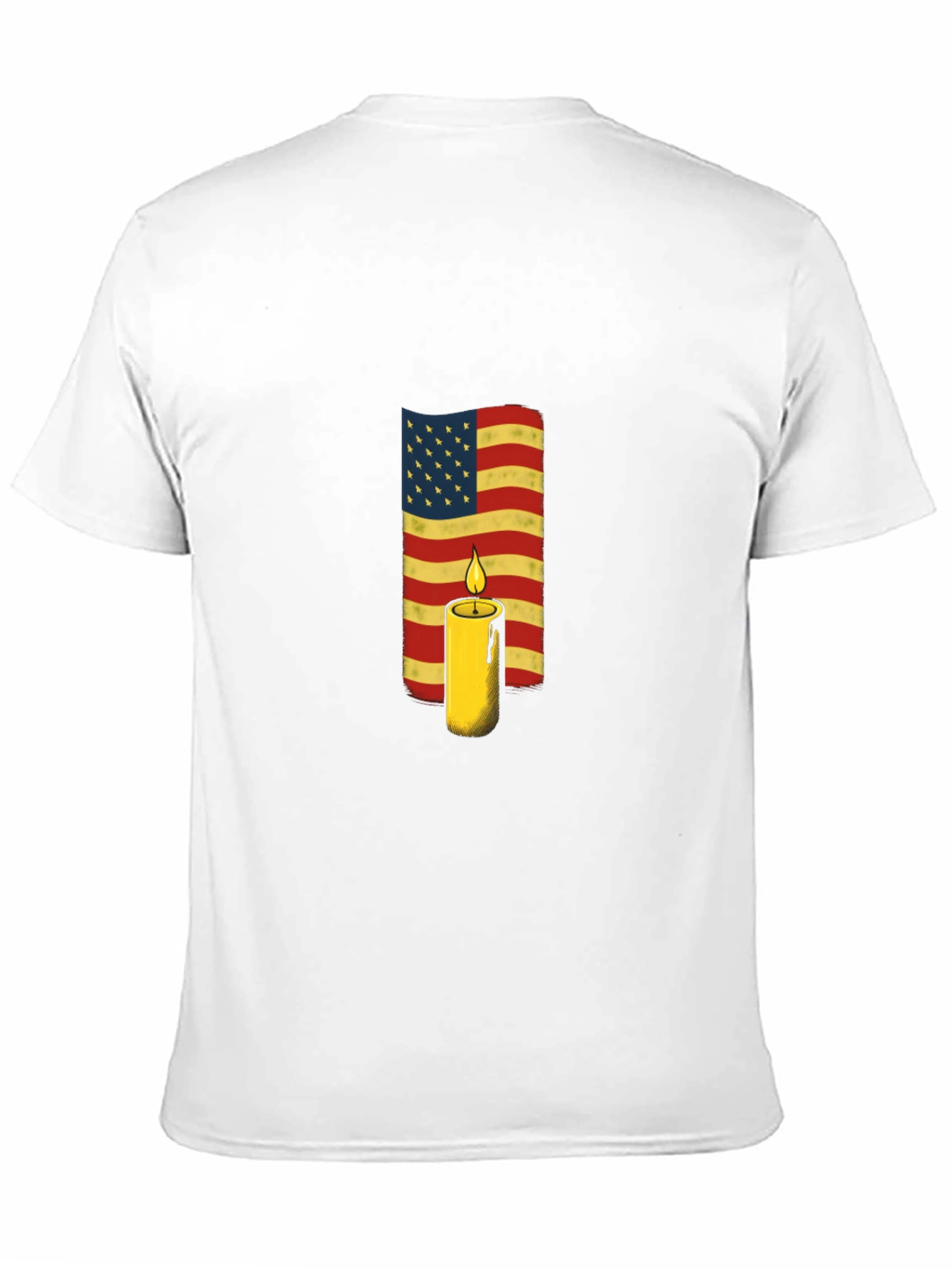 American Flag Candle T-Shirt