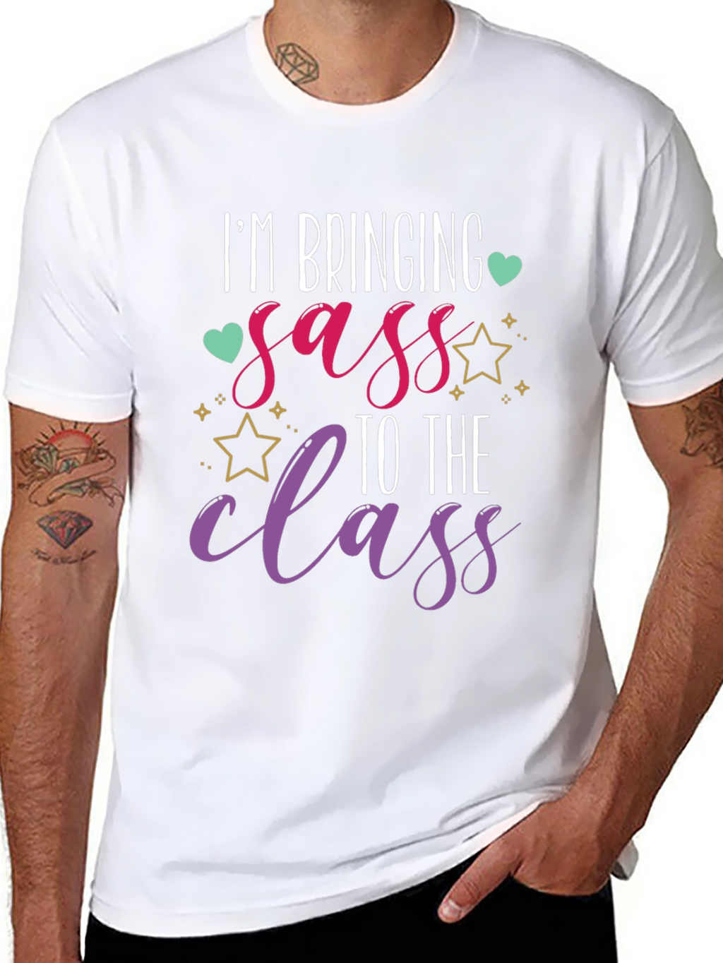 Im Bringing Sass To The Class Black T-Shirt