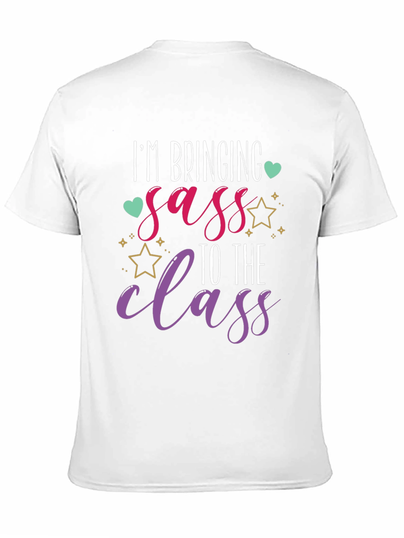 Im Bringing Sass To The Class Black T-Shirt