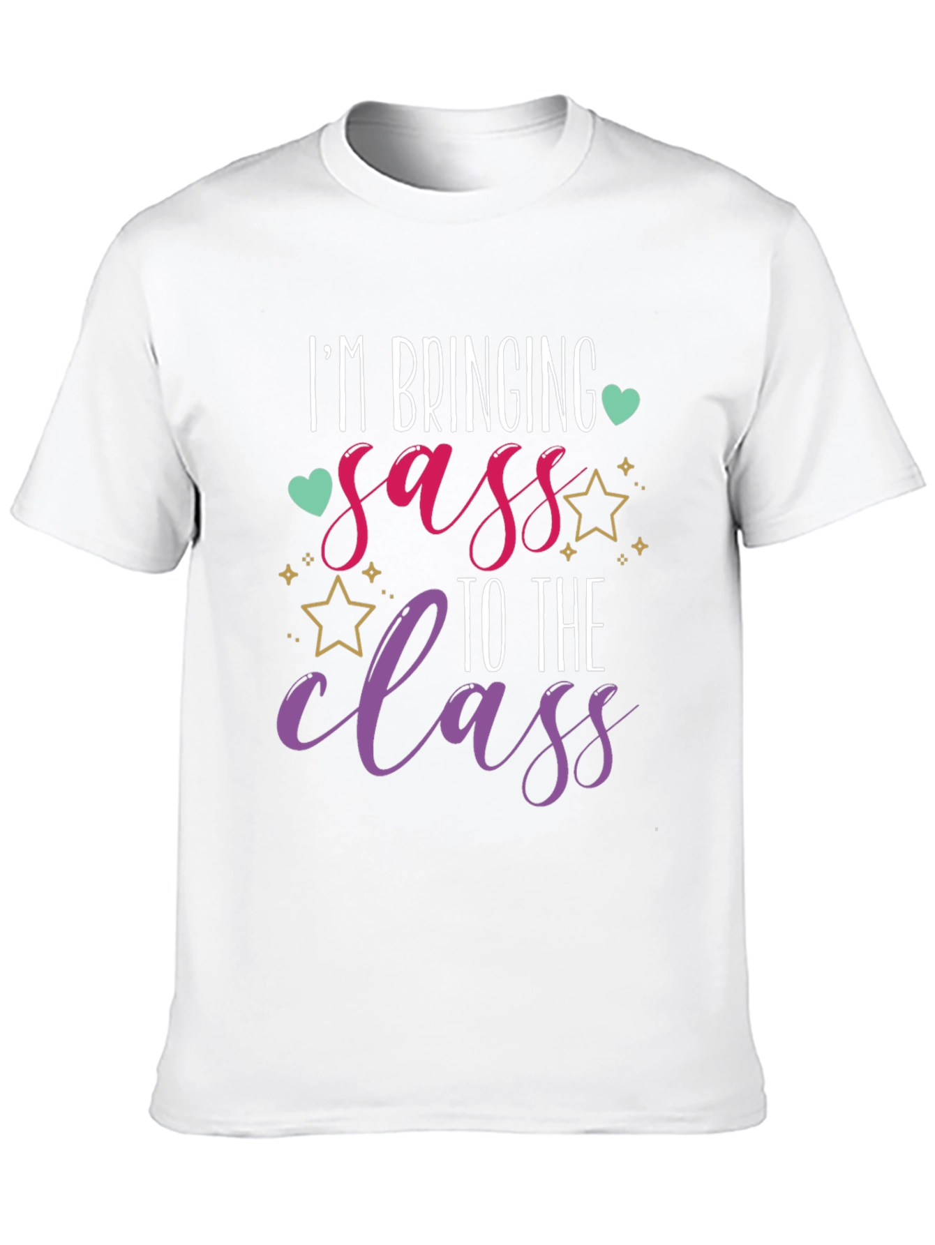 Im Bringing Sass To The Class Black T-Shirt