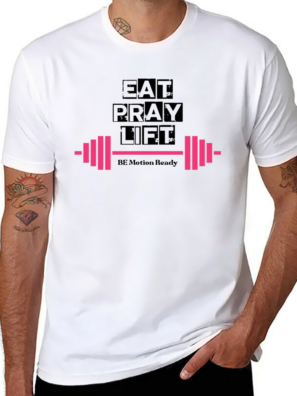 Eat Pray Lift Black T-Shirt