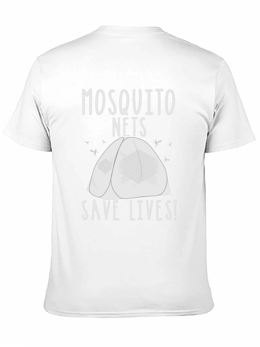 Mosquito Net Save Lives T-Shirt - Black