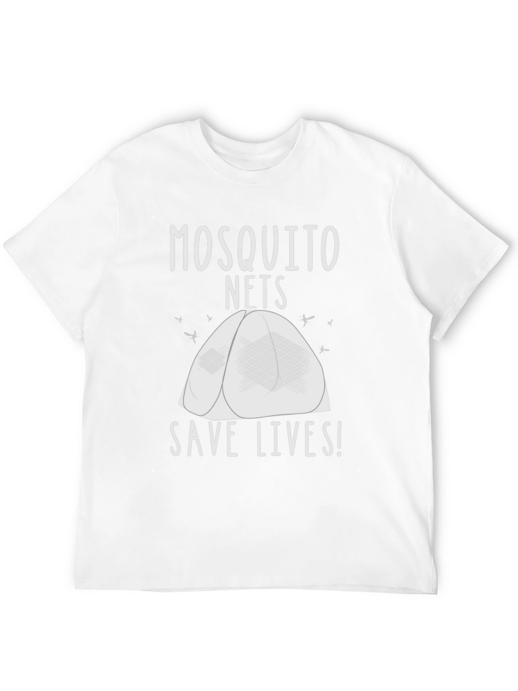 Mosquito Net Save Lives T-Shirt - Black