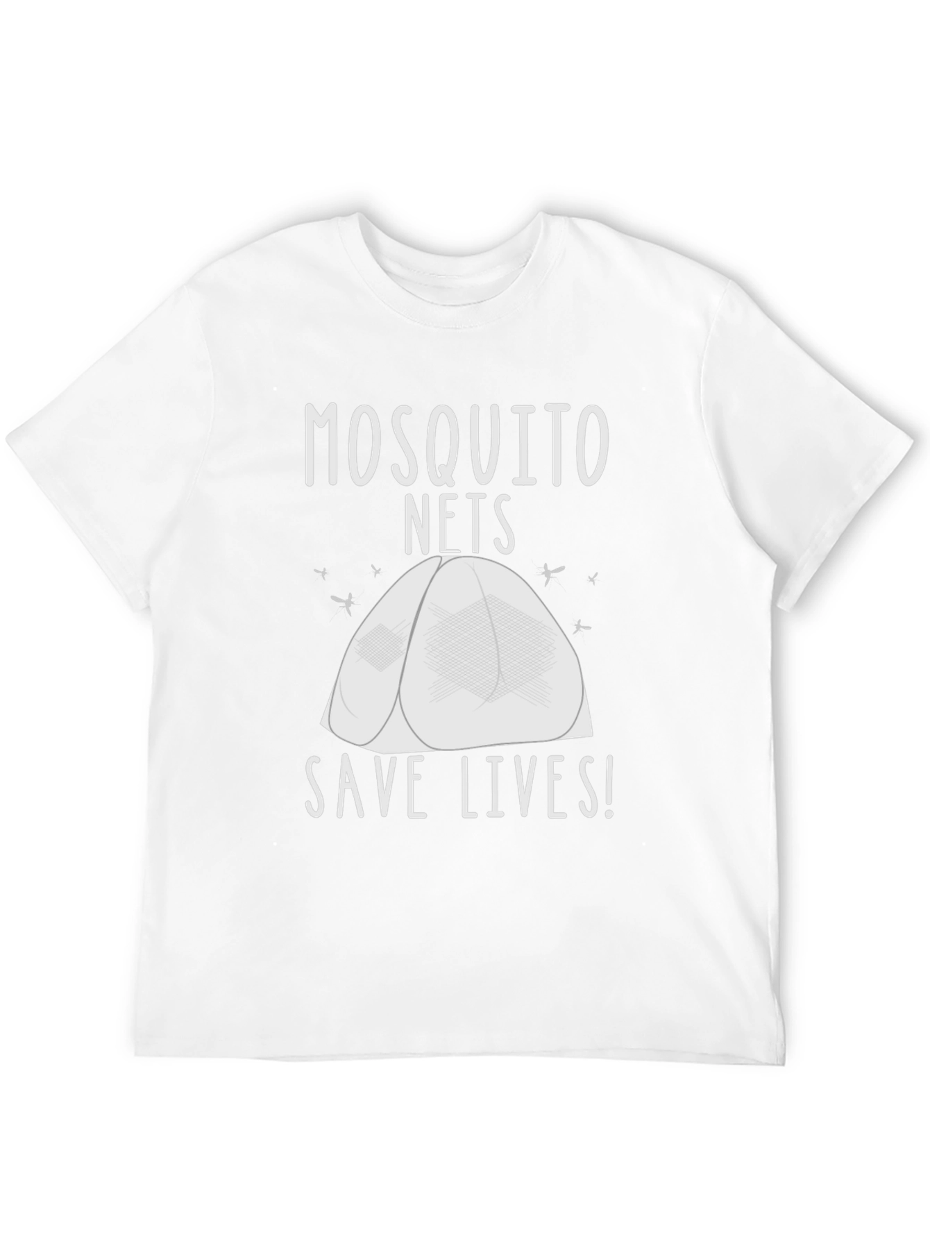 Mosquito Net Save Lives T-Shirt - Black
