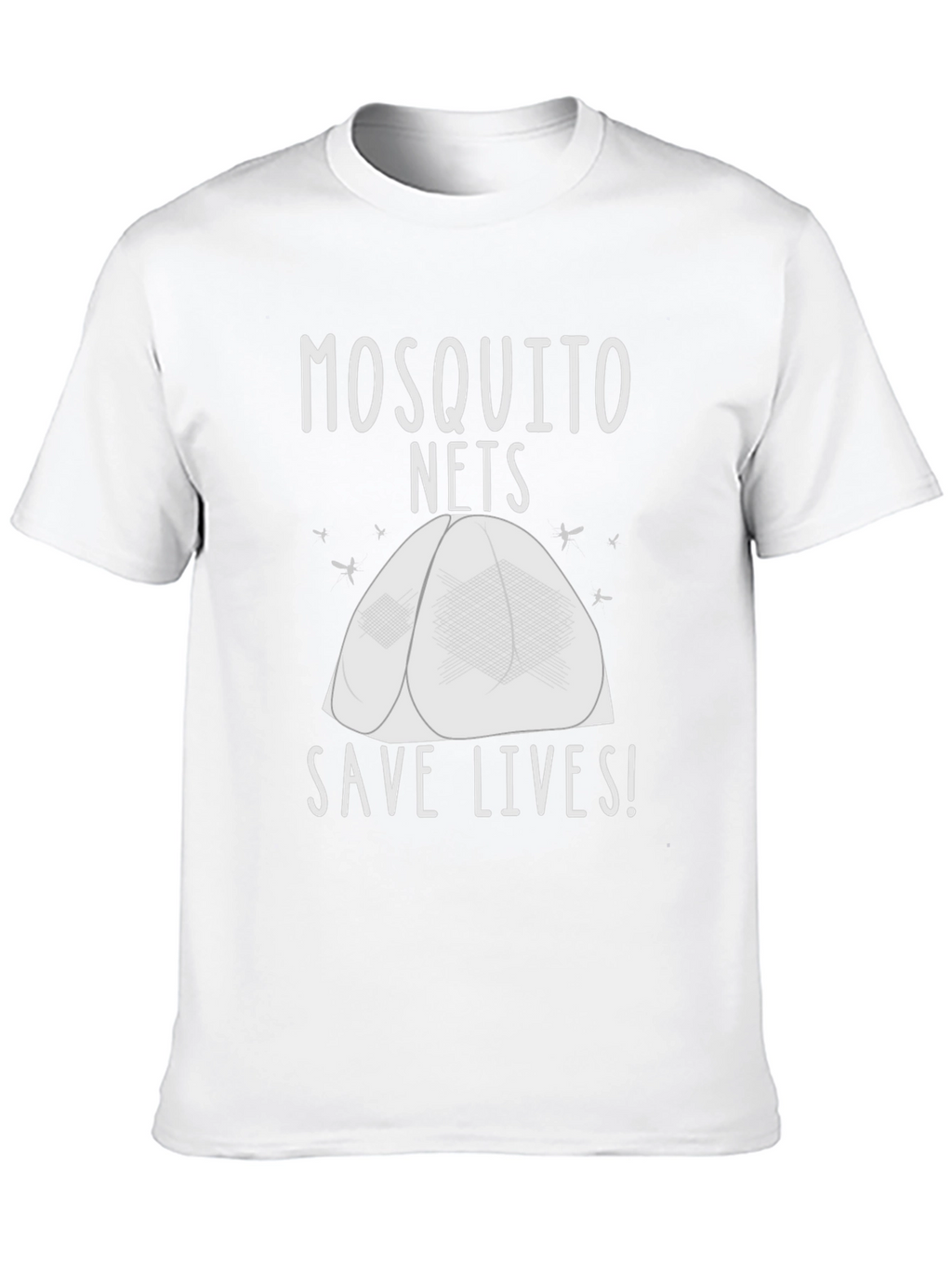 Mosquito Net Save Lives T-Shirt - Black
