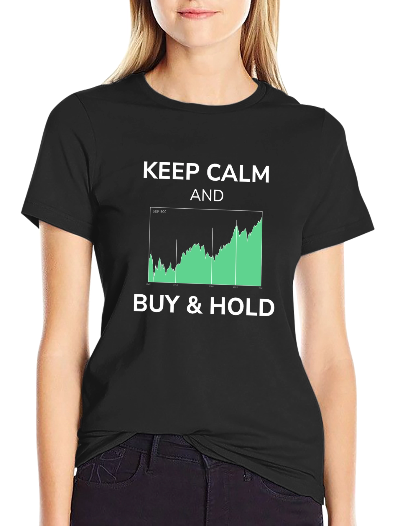 Keep Calm Buy & Hold Stock Market T-Shirt
