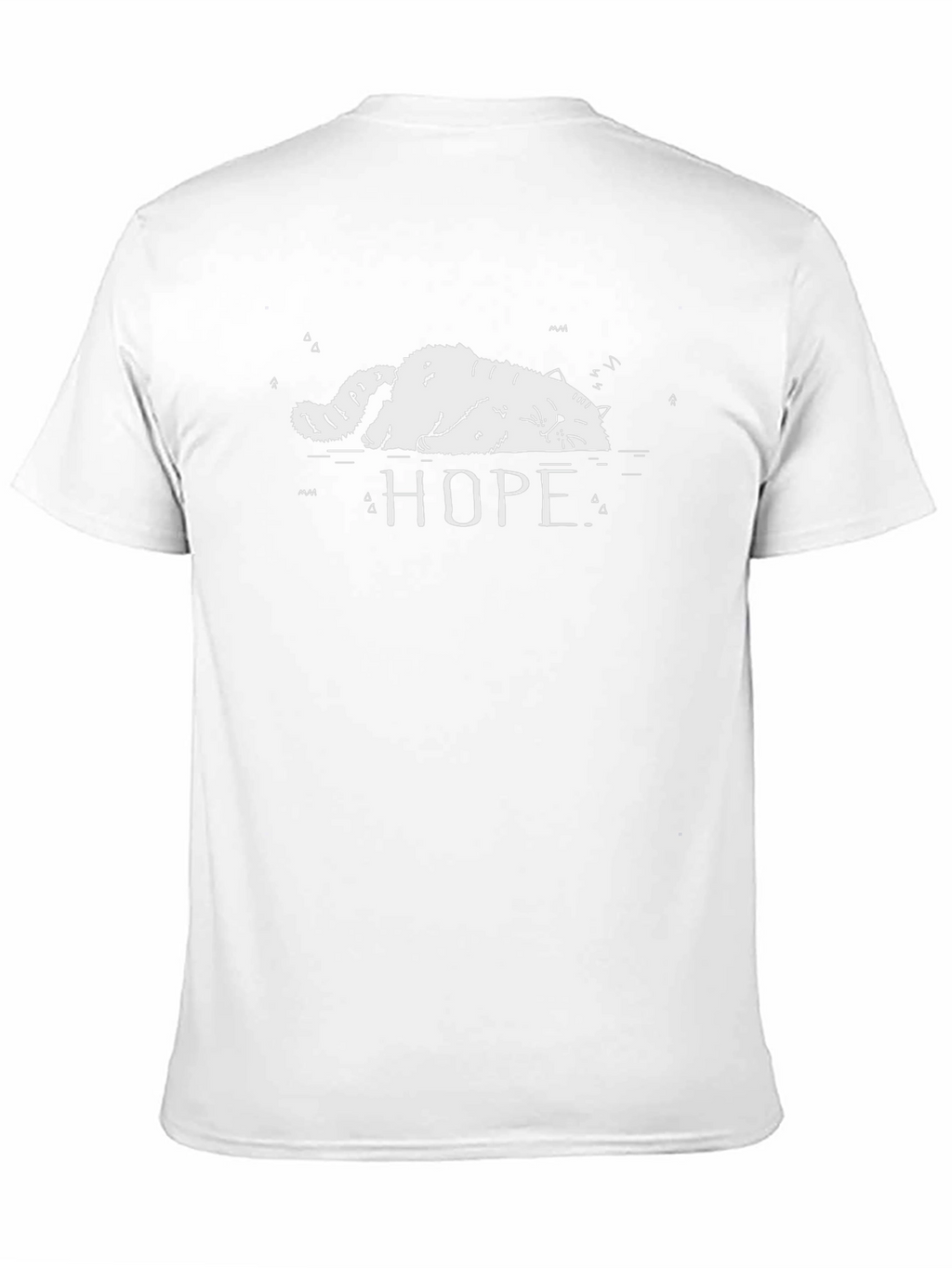 Hope Cat T-Shirt - Relaxed Graphic Tee