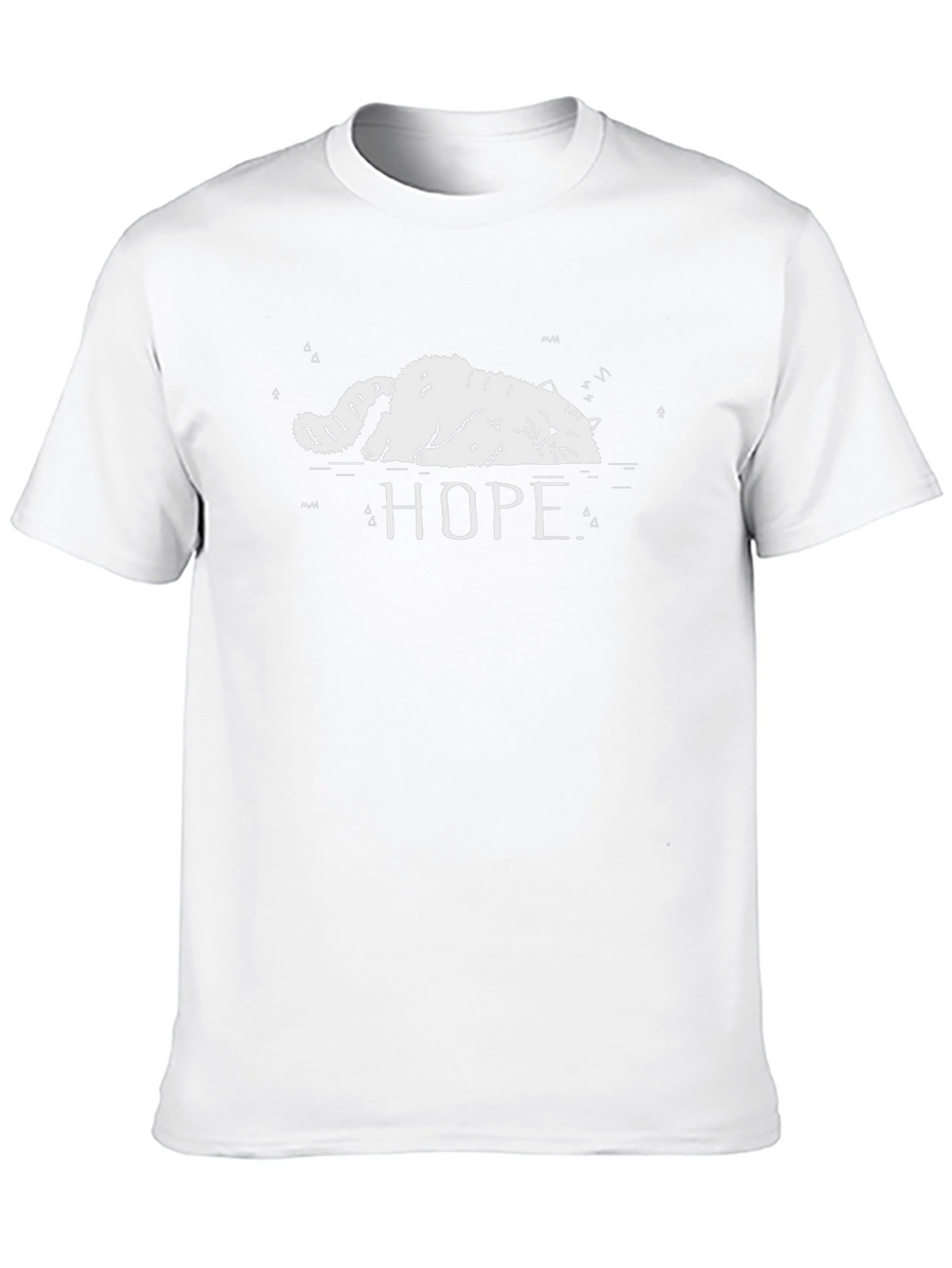 Hope Cat T-Shirt - Relaxed Graphic Tee