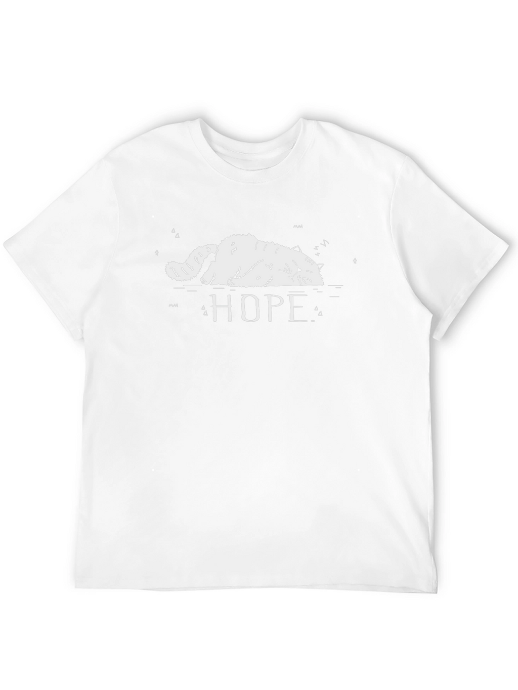 Hope Cat T-Shirt - Relaxed Graphic Tee
