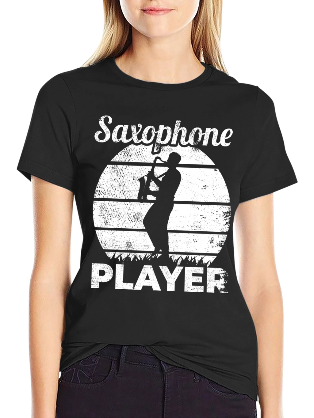 Saxophone Player Graphic T-Shirt - Musician Tee