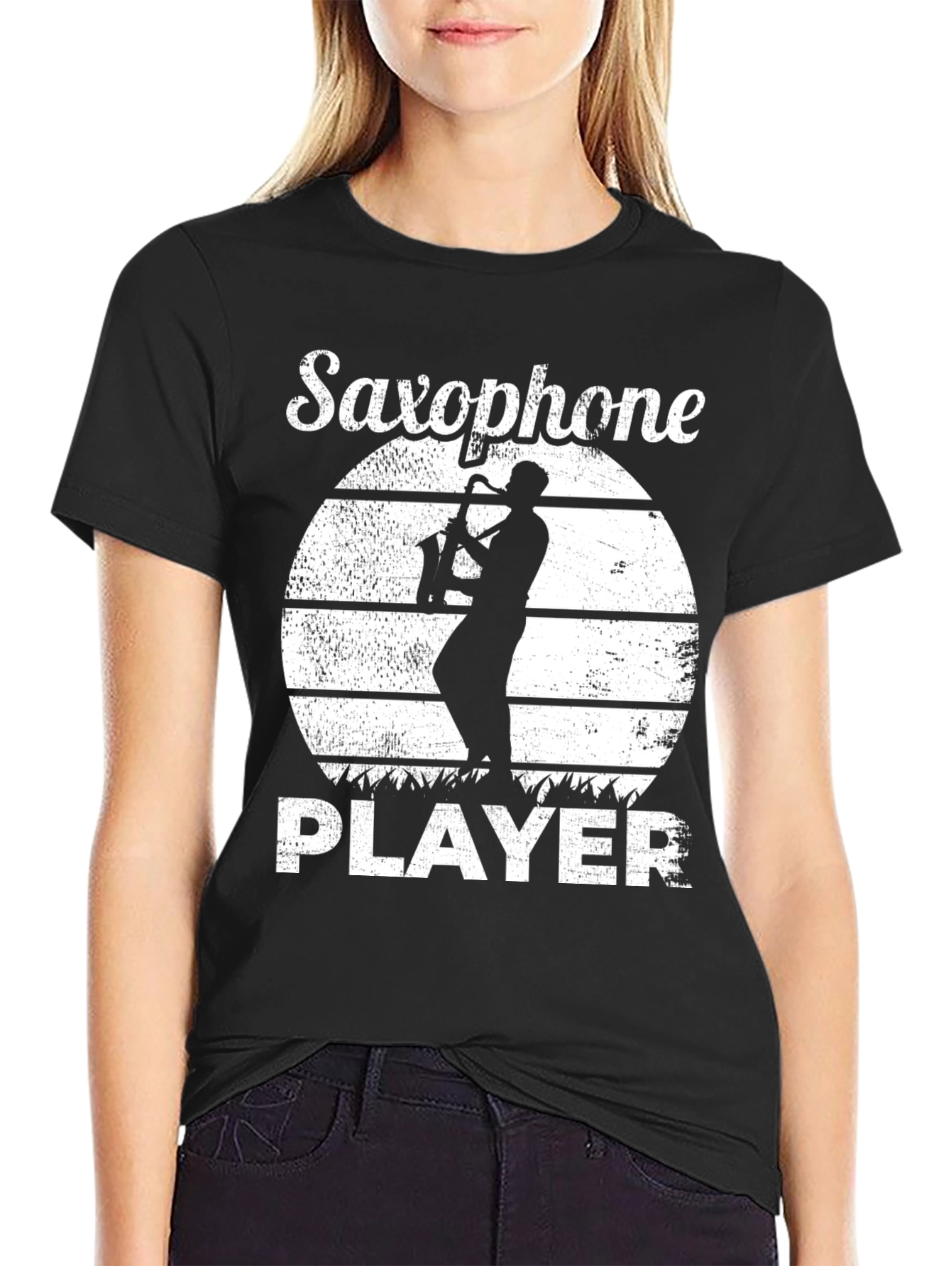 Saxophone Player Graphic T-Shirt - Musician Tee