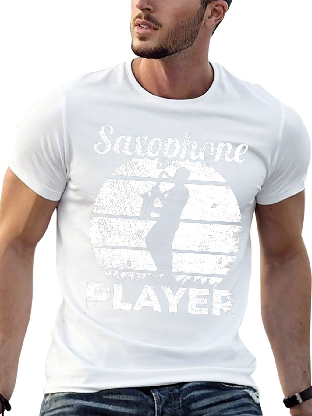 Saxophone Player Graphic T-Shirt - Musician Tee