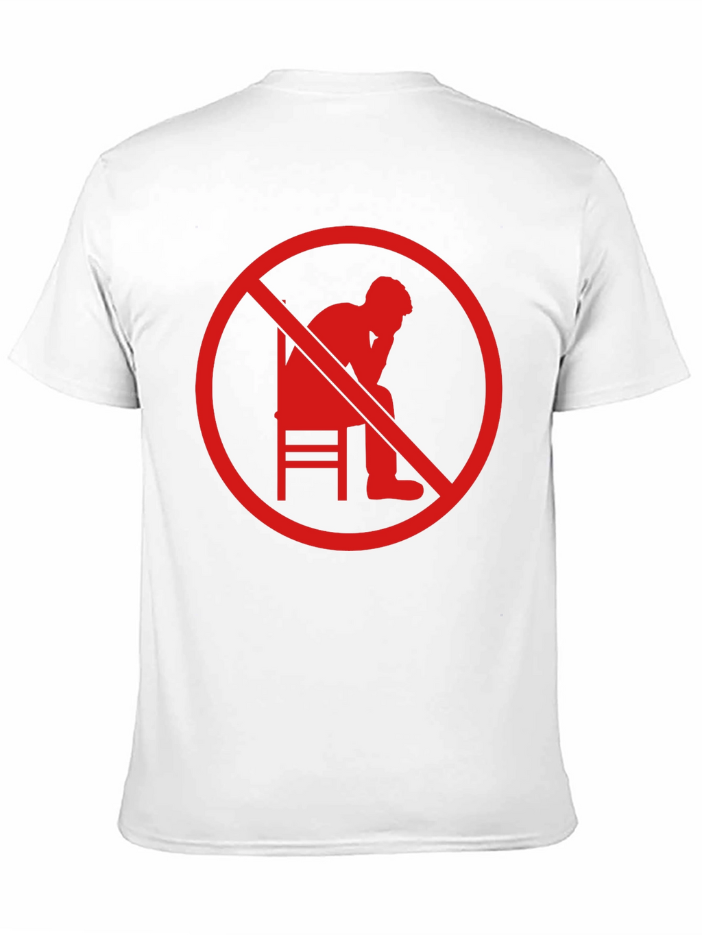 No Thinking Graphic T-Shirt - Mens Black Tee