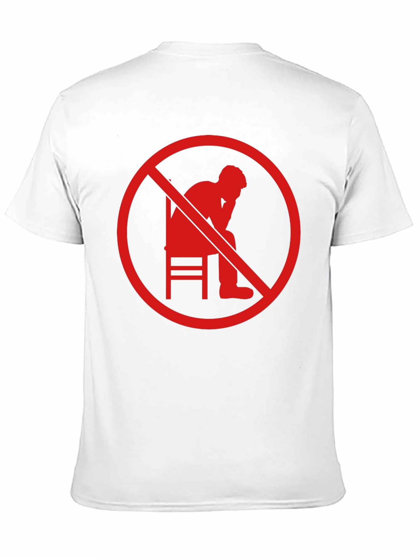 No Thinking Graphic T-Shirt - Mens Black Tee