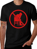 No Thinking Graphic T-Shirt - Mens Black Tee