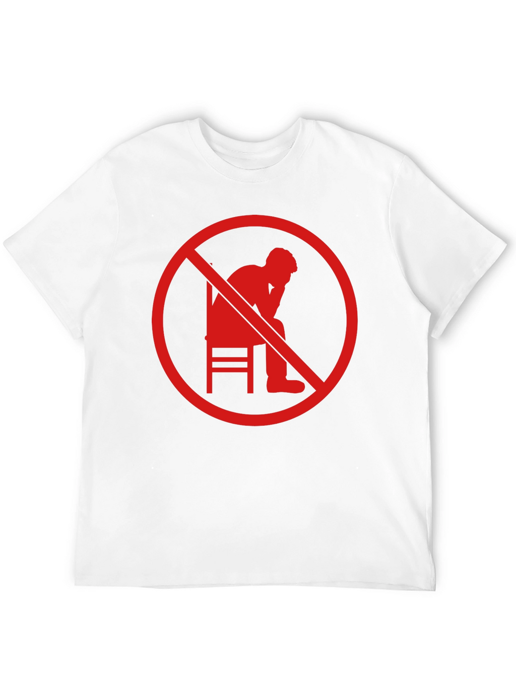 No Thinking Graphic T-Shirt - Mens Black Tee