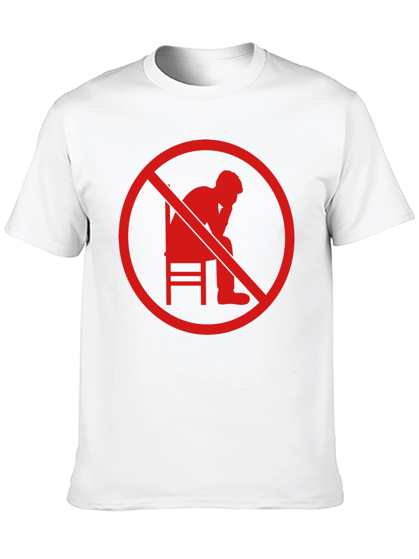 No Thinking Graphic T-Shirt - Mens Black Tee