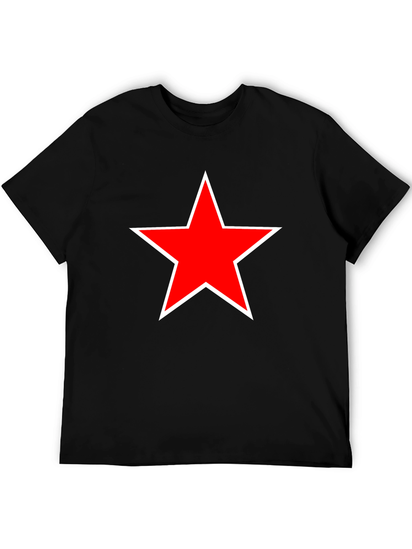 Red Star Black T-Shirt
