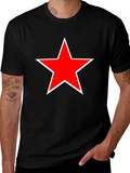 Red Star Black T-Shirt