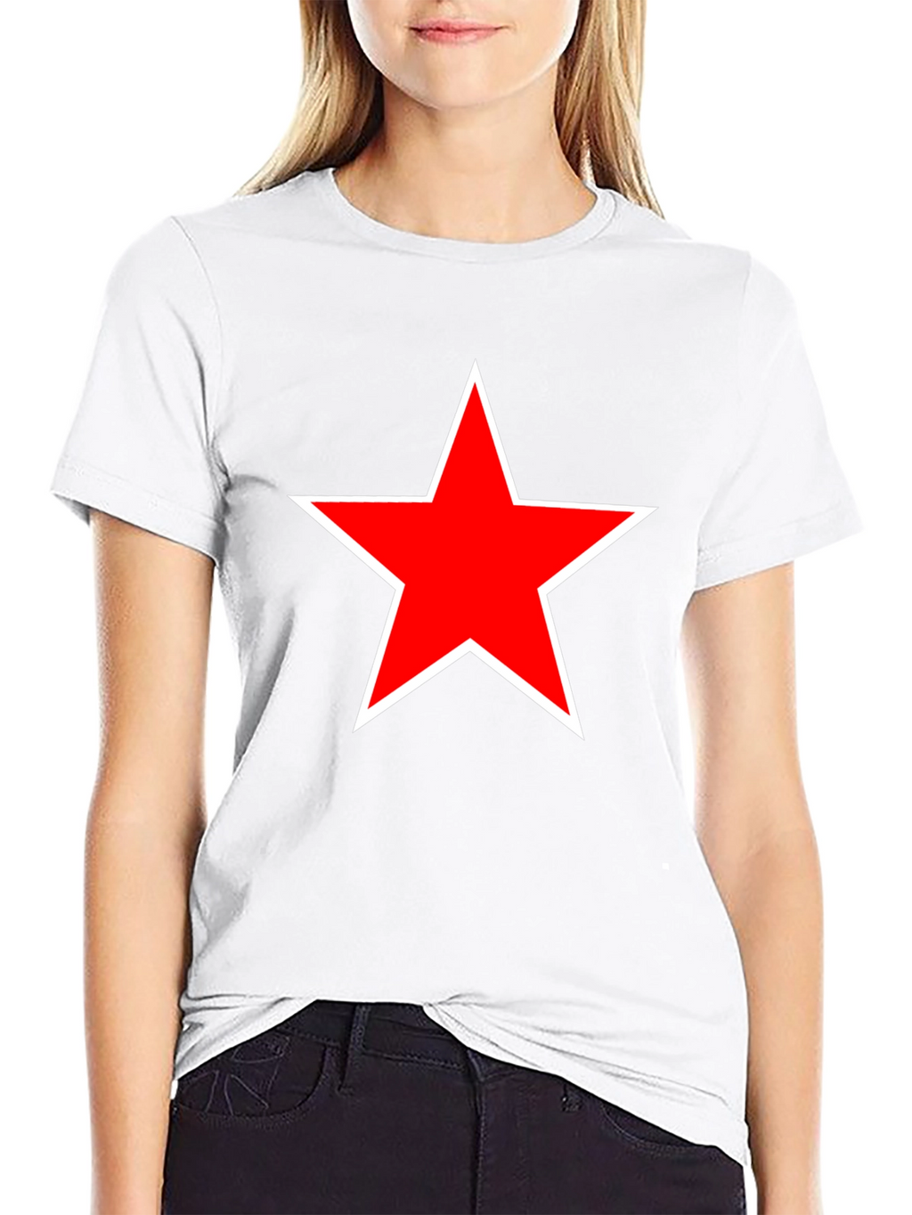 Red Star Black T-Shirt