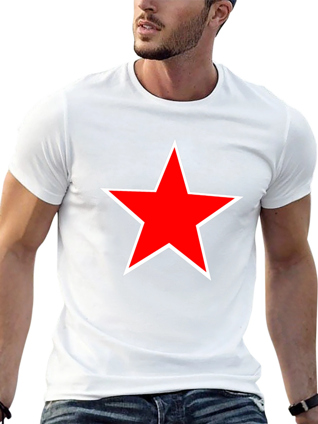 Red Star Black T-Shirt