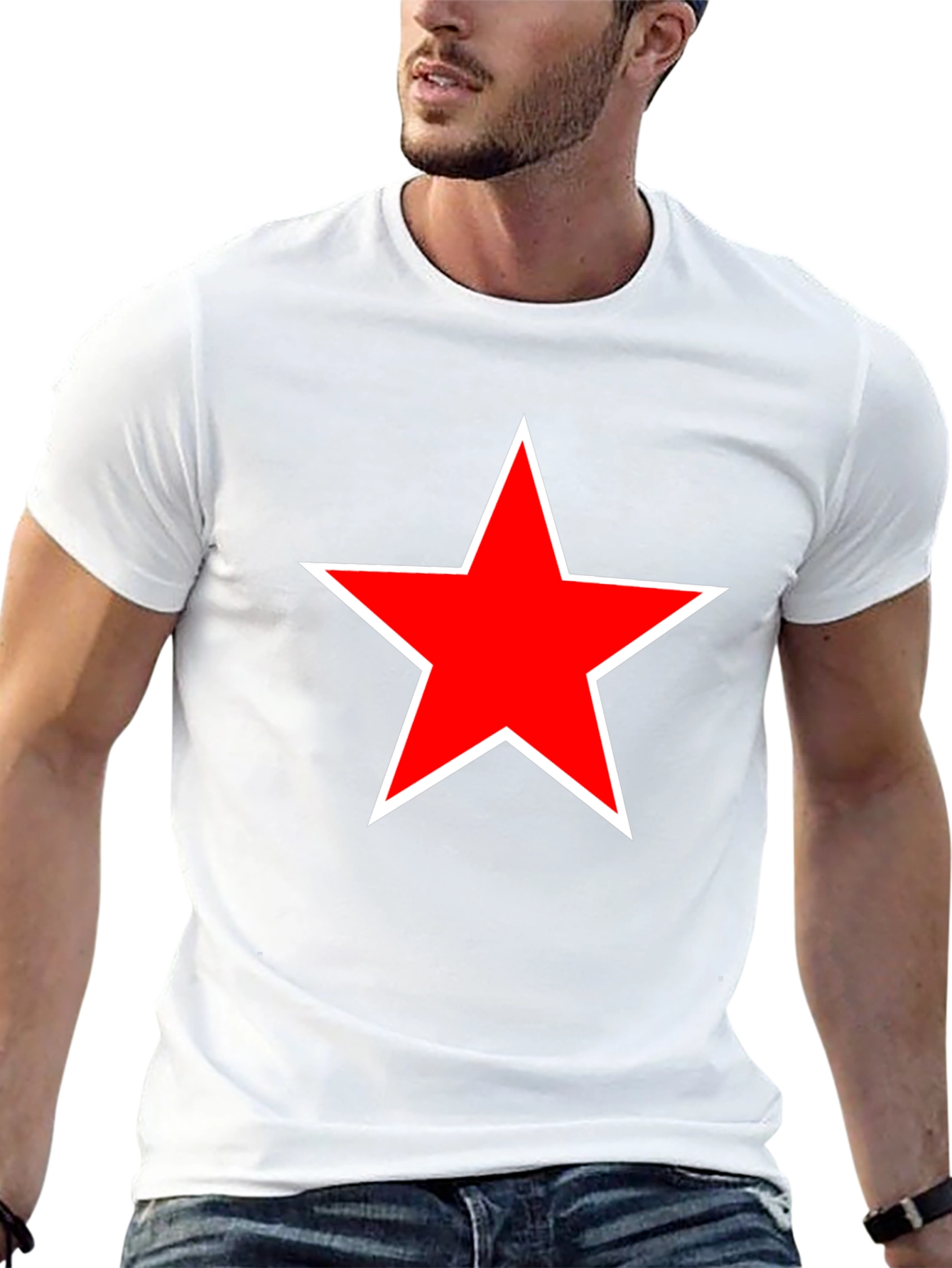 Red Star Black T-Shirt