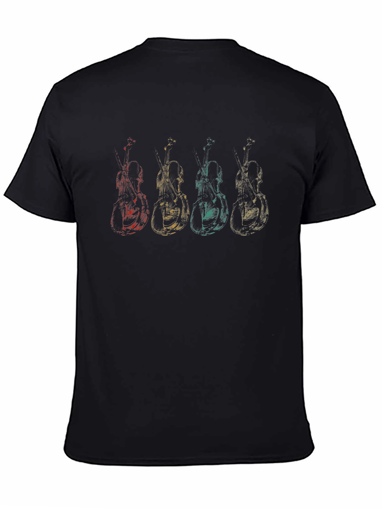 Vintage Double Bass T-Shirt - Music Lover Tee