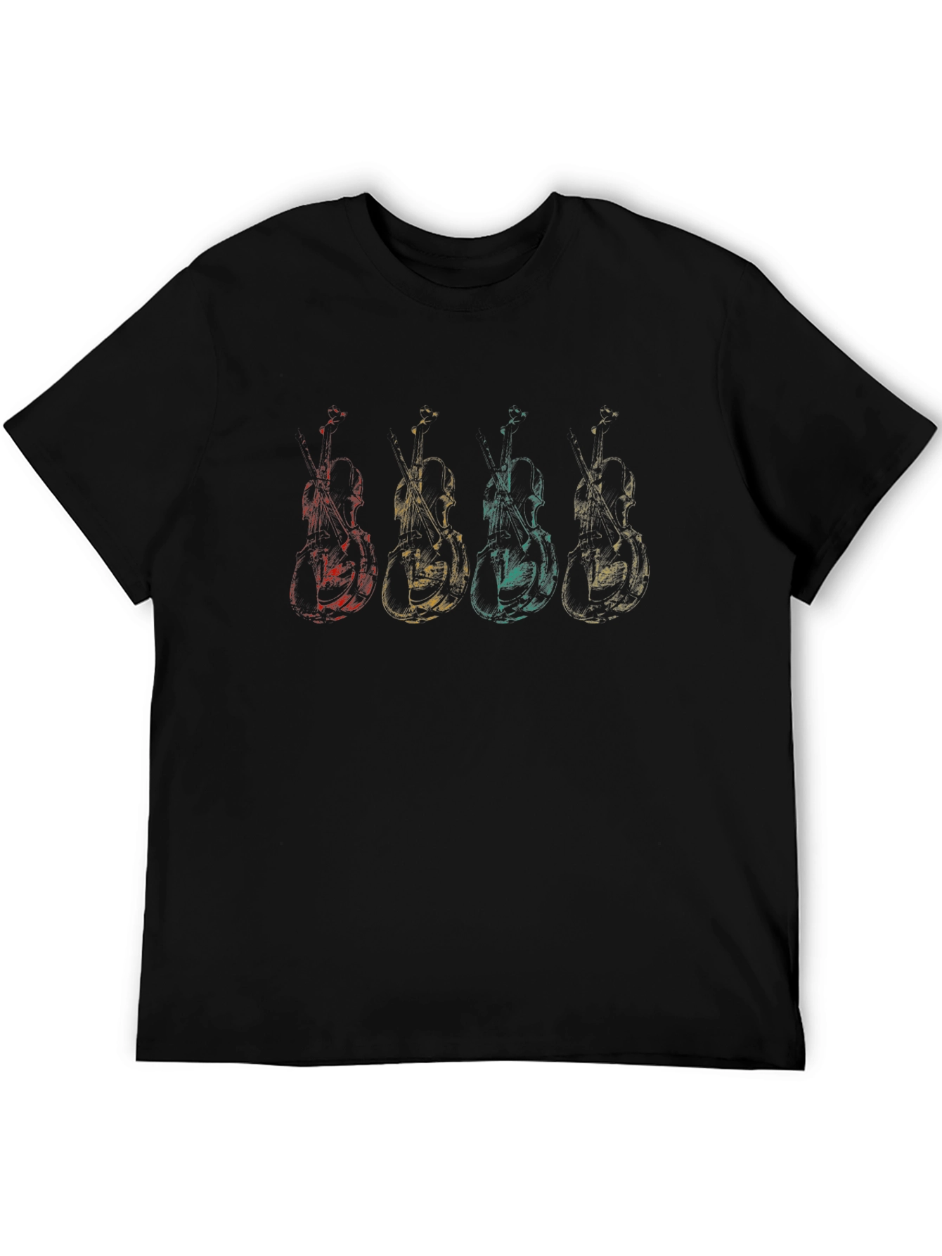 Vintage Double Bass T-Shirt - Music Lover Tee