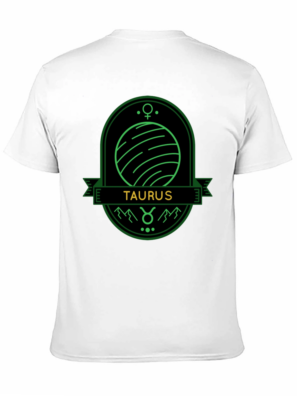 Taurus Zodiac Sign Graphic Tee - Unisex Black T-Shirt