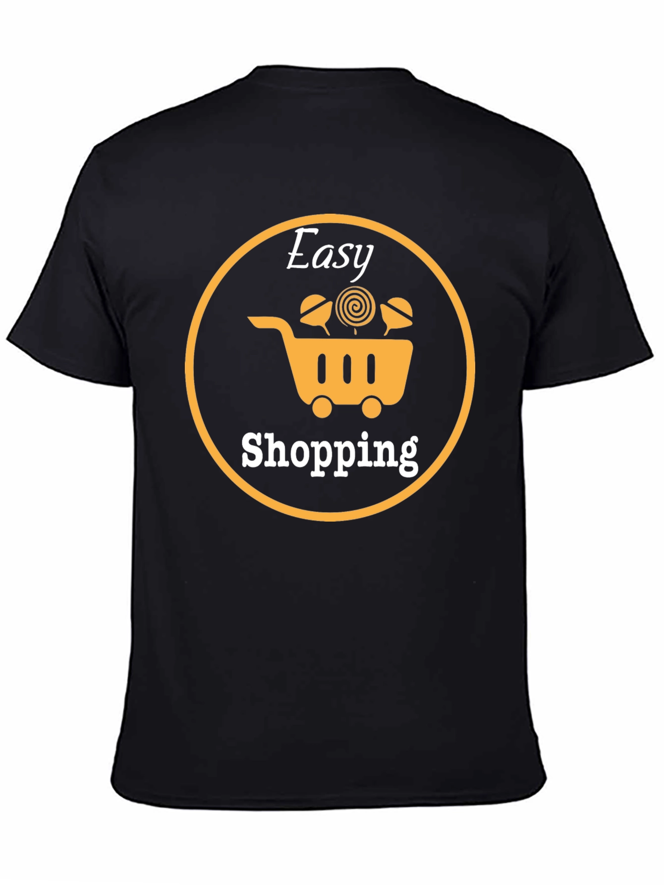 Easy Shopping Black T-Shirt | Fun & Comfortable