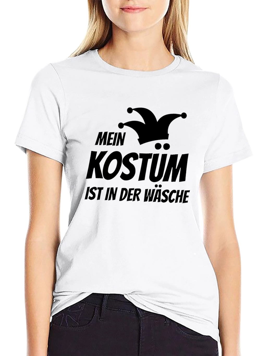 Funny German Costume Laundry Black T-Shirt
