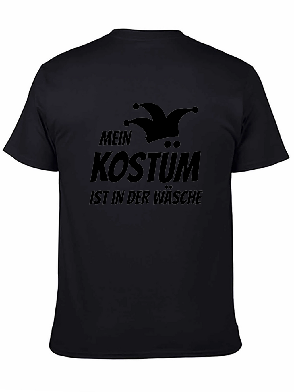 Funny German Costume Laundry Black T-Shirt