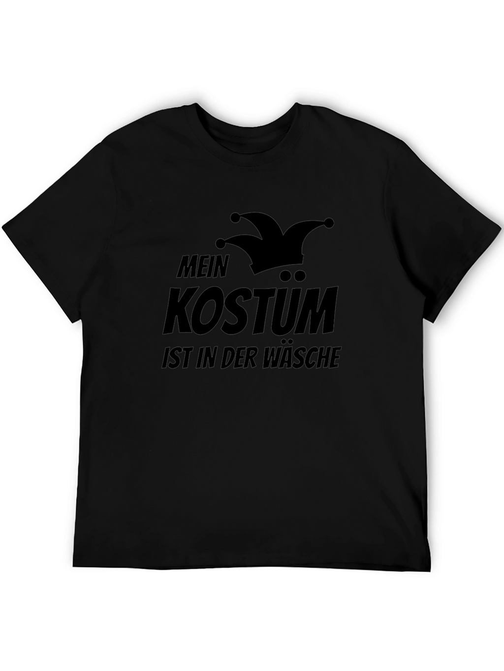 Funny German Costume Laundry Black T-Shirt