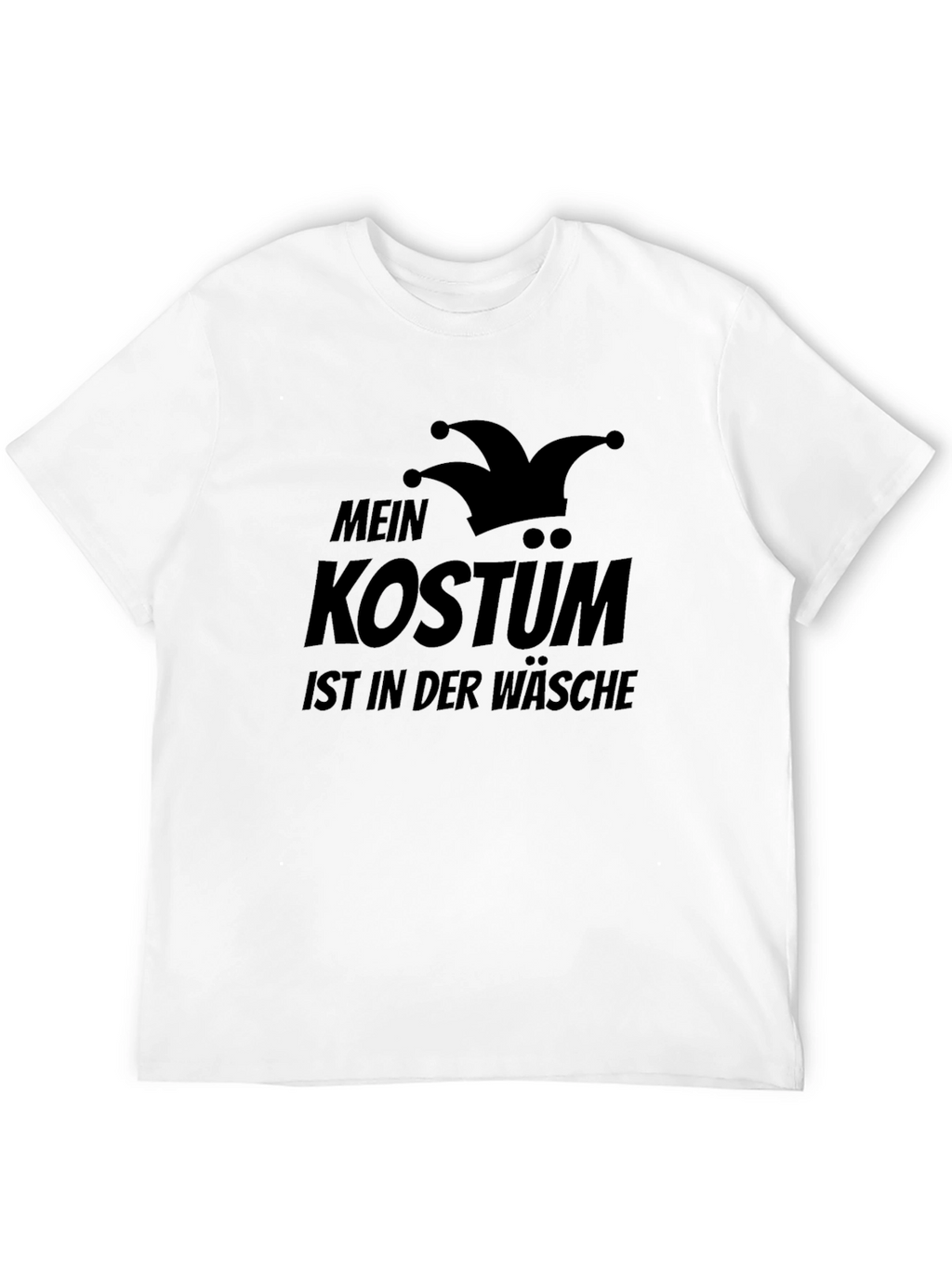 Funny German Costume Laundry Black T-Shirt