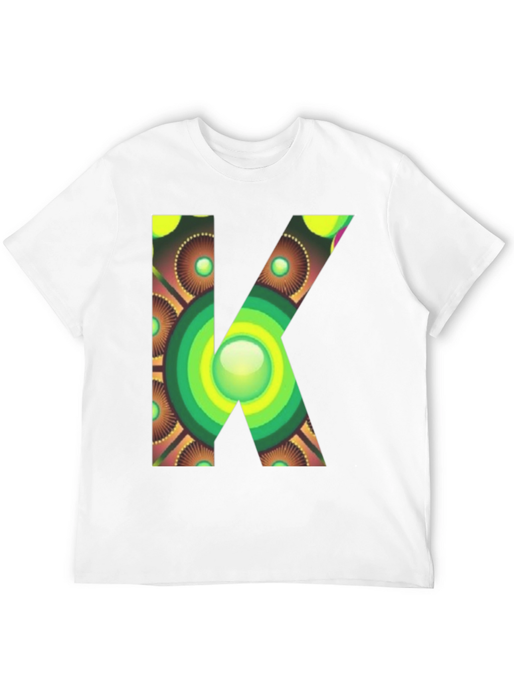 Abstract Letter K Graphic Tee - Unique Design