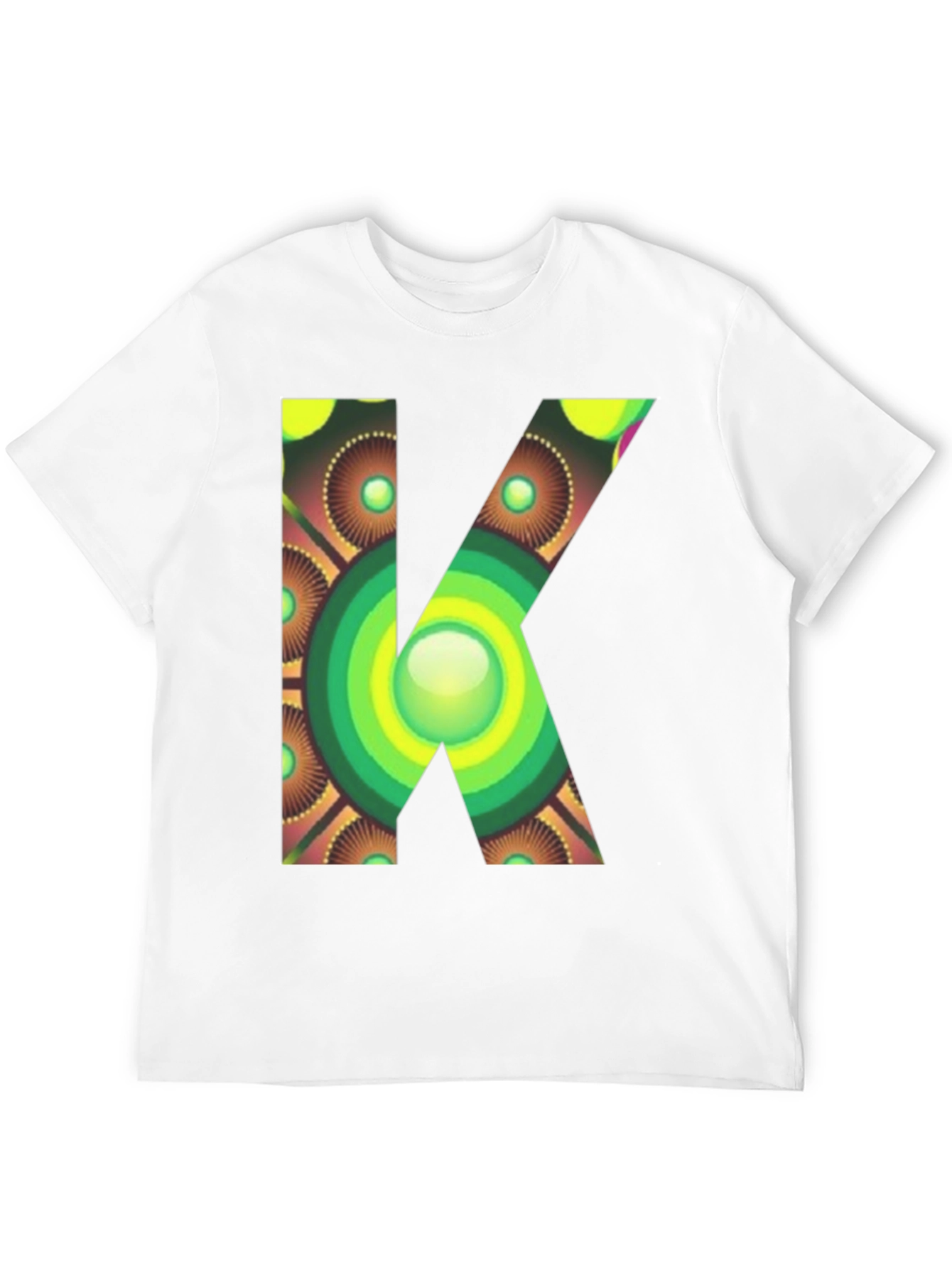 Abstract Letter K Graphic Tee - Unique Design
