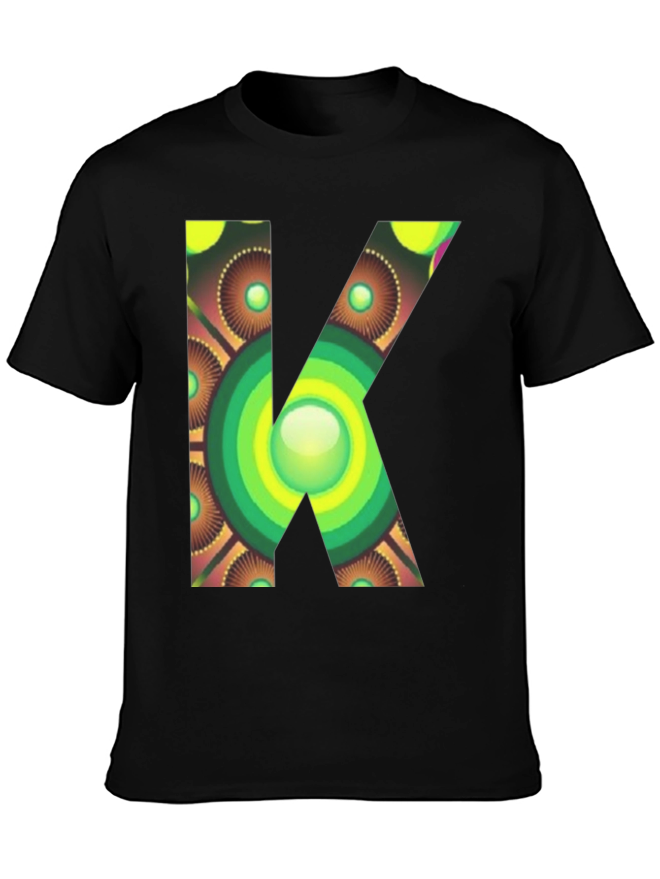 Abstract Letter K Graphic Tee - Unique Design