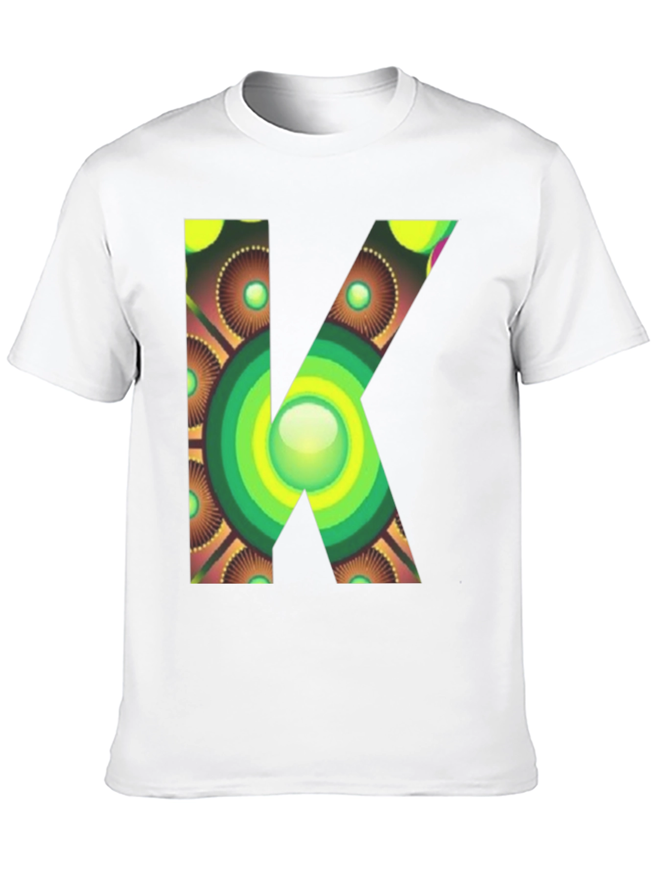 Abstract Letter K Graphic Tee - Unique Design