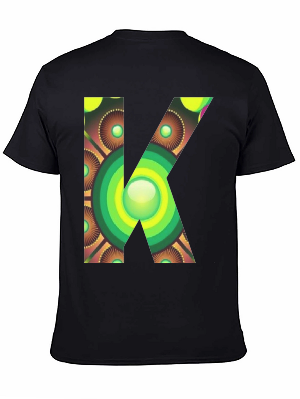Abstract Letter K Graphic Tee - Unique Design