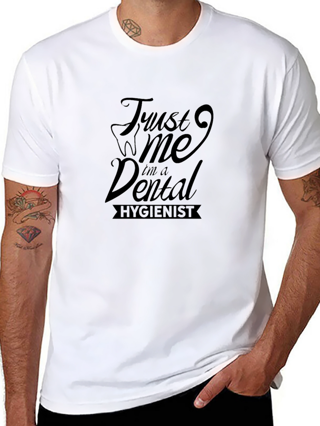 Trust Me Im A Dental Hygienist Black T-Shirt