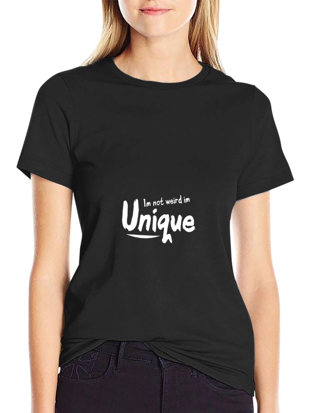 Unique Graphic Tee - Black Casual T-Shirt